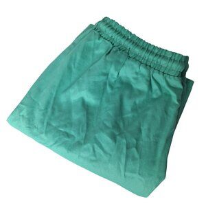BoohooMAN Mens Twill Shorts Med Aqua Green Drawstring Casual Summer Beach